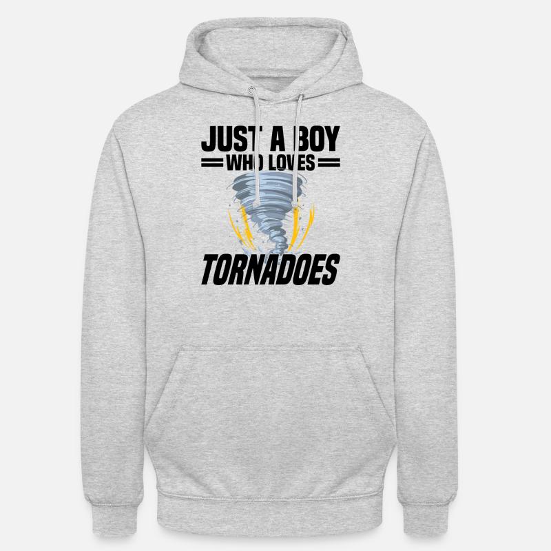 Tornado Hunter Tornado Tornado Chaser Hurricane - Hættetrøje unisex - lysegrå meleret