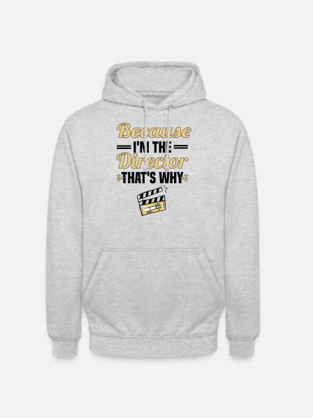 Réalisateur Cinéaste Long métrage - Sweat-shirt à capuche unisexe - gris clair chiné