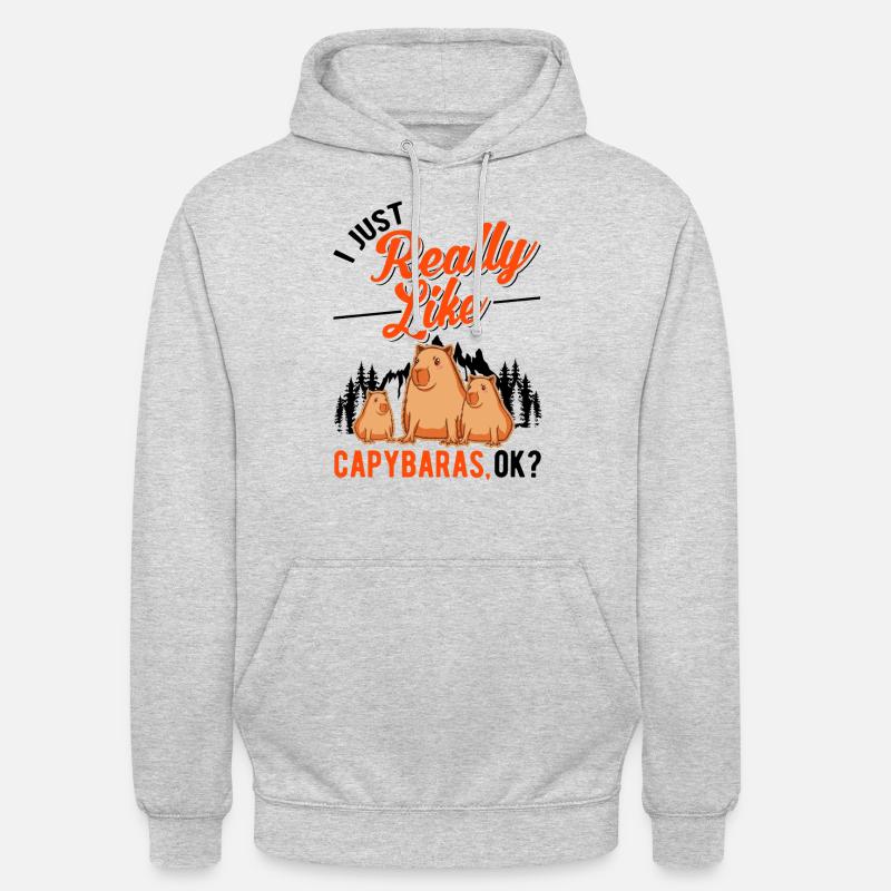 Capybara Gift Capybara Capibara - Unisex Hoodie - light heather grey
