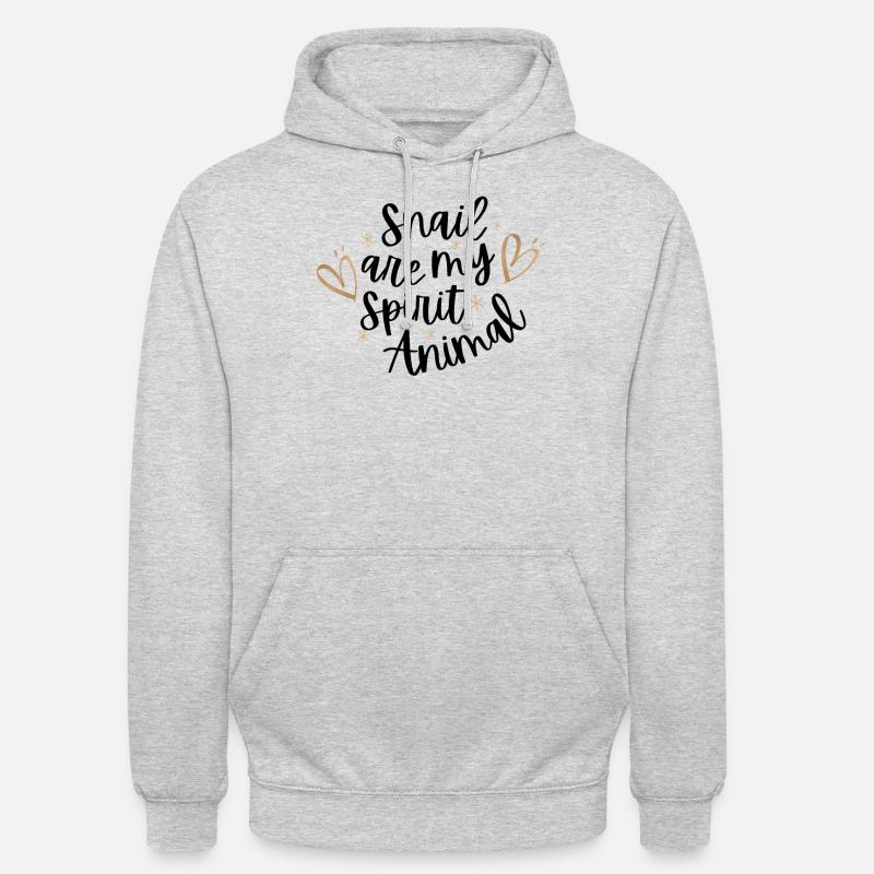 Mama Snail Citation Cadeau - Sweat-shirt à capuche unisexe - gris clair chiné