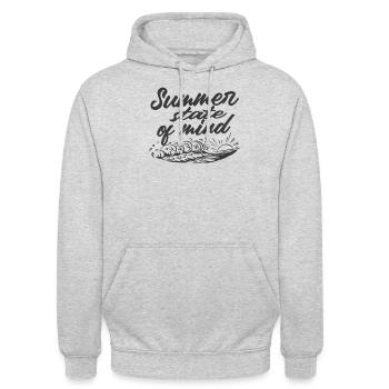 Sommerstimmung Urlaub Sommergeschenk Waves - Unisex Hoodie - Hellgrau meliert - Vorne - Alina (178cm) & Michal (187cm)
