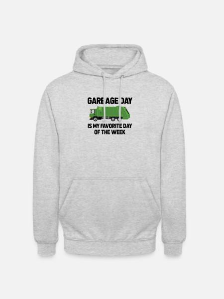 Müllmann garbage truck - Unisex Hoodie - light heather grey