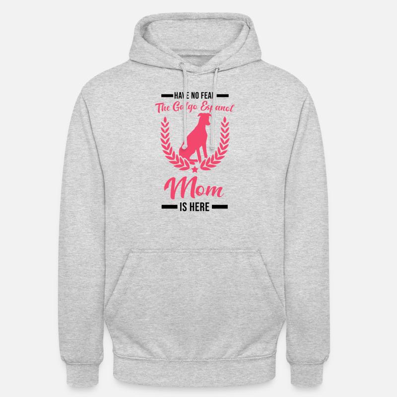Galgo Espanol Mama Lévrier espagnol - Sweat-shirt à capuche unisexe - gris clair chiné