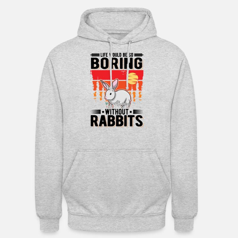 Rabbit Gift Rabbit Rabbit - Unisex Hoodie - light heather grey