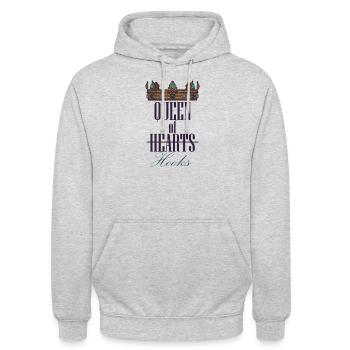 Königin Der Hooks Uppercut Crown Boxing Mädchen - Unisex Hoodie - Hellgrau meliert - Vorne - Alina (178cm) & Michal (187cm)