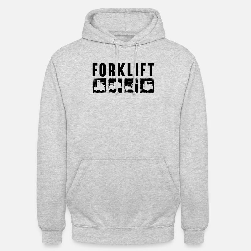 Staplerfahrer Stapler Gabelstapler Geschenkidee - Unisex Hoodie - Hellgrau meliert