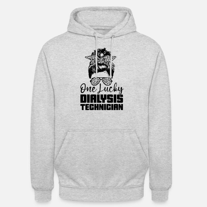Dialysetechniker Nephrologie Dialyse Geschenkidee - Unisex Hoodie - Hellgrau meliert