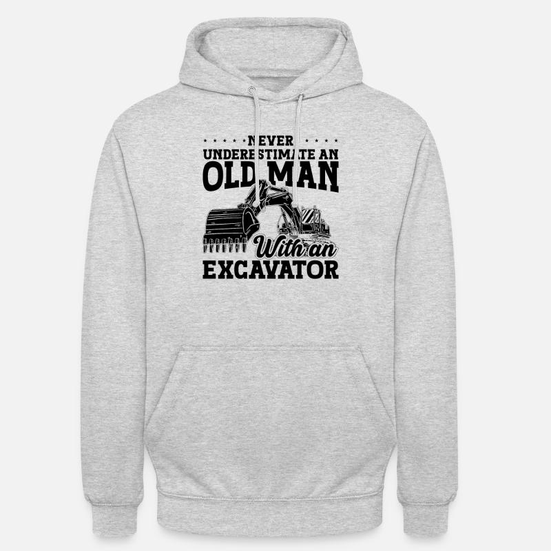 Bauarbeiter Baggerfahrer Bagger Geschenkidee Unisex Hoodie