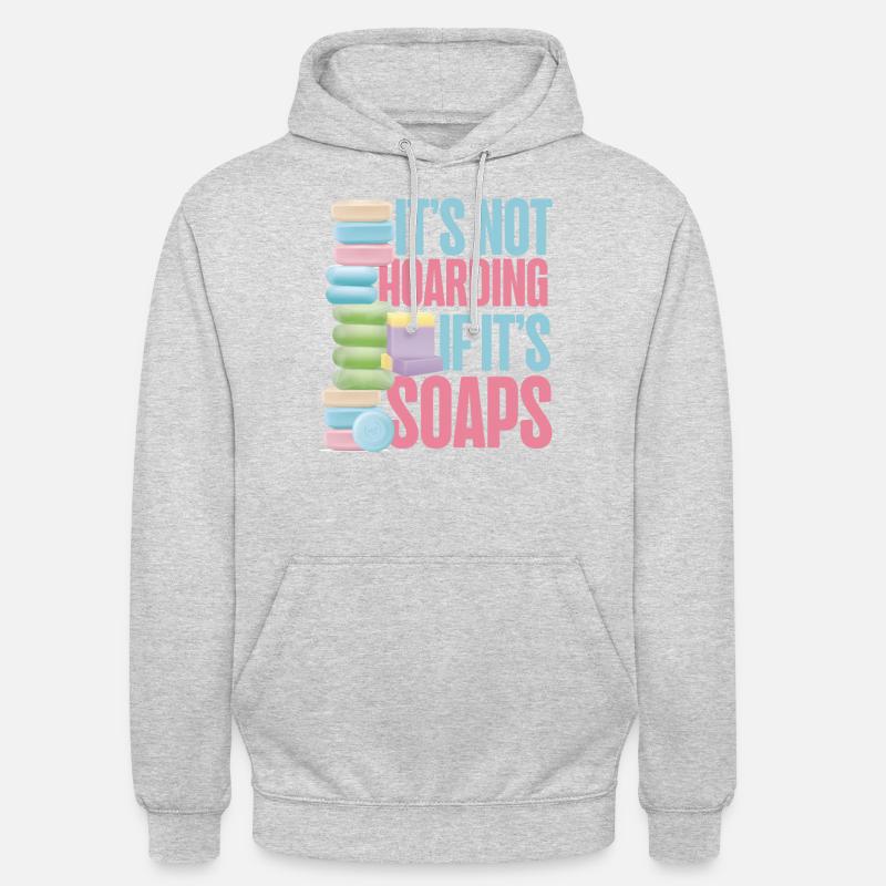 Soap Making Crafting It's Not - Unisex Hoodie - Hellgrau meliert