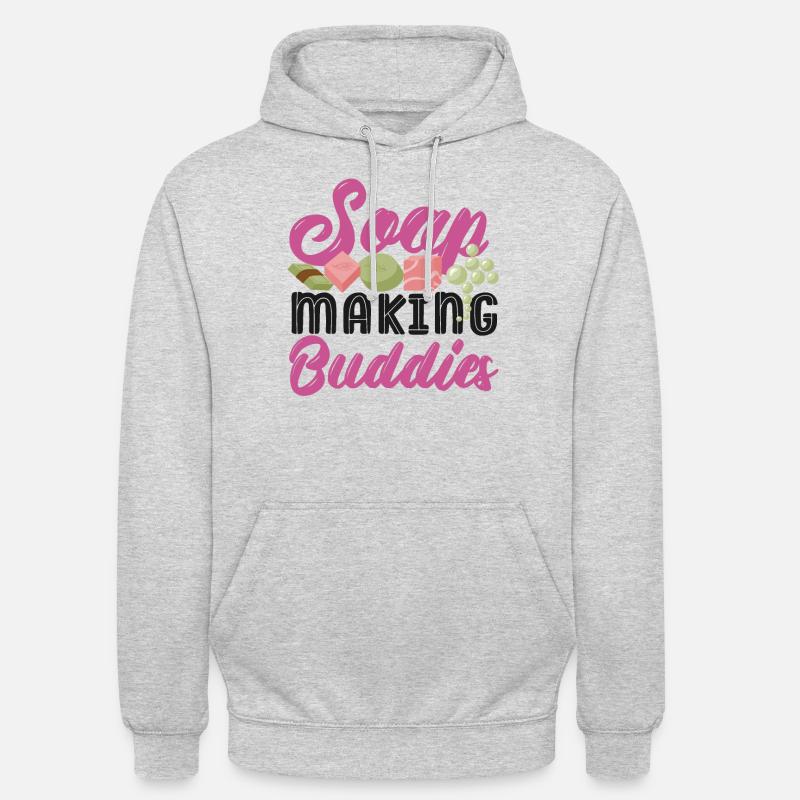 Soap Making Crafting Soap Making - Unisex Hoodie - Hellgrau meliert