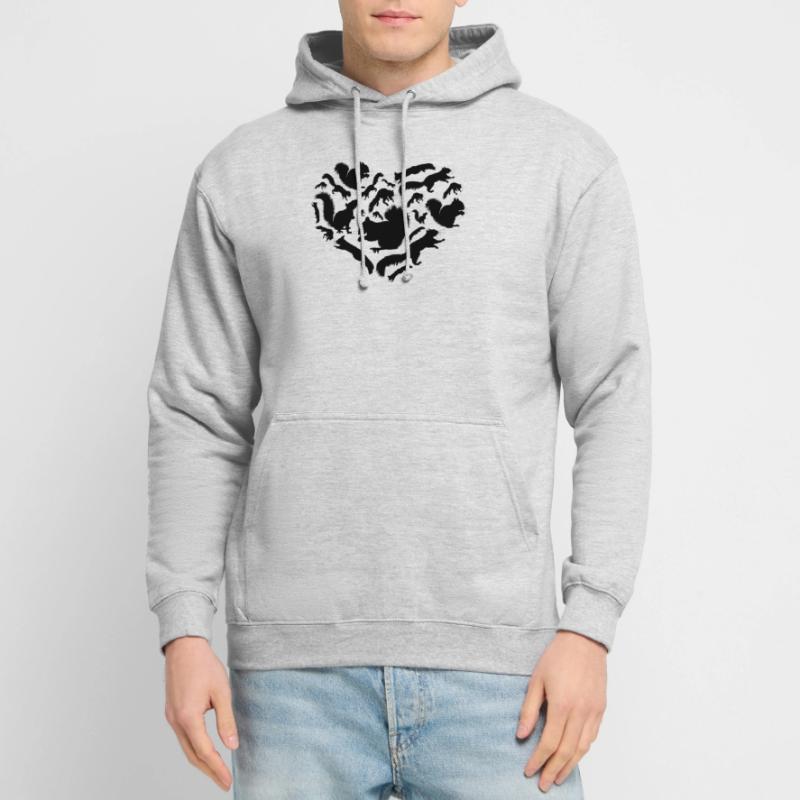 Eichhörnchen mit Eichhörnchen, süßes Eichhörnchen Unisex Hoodie