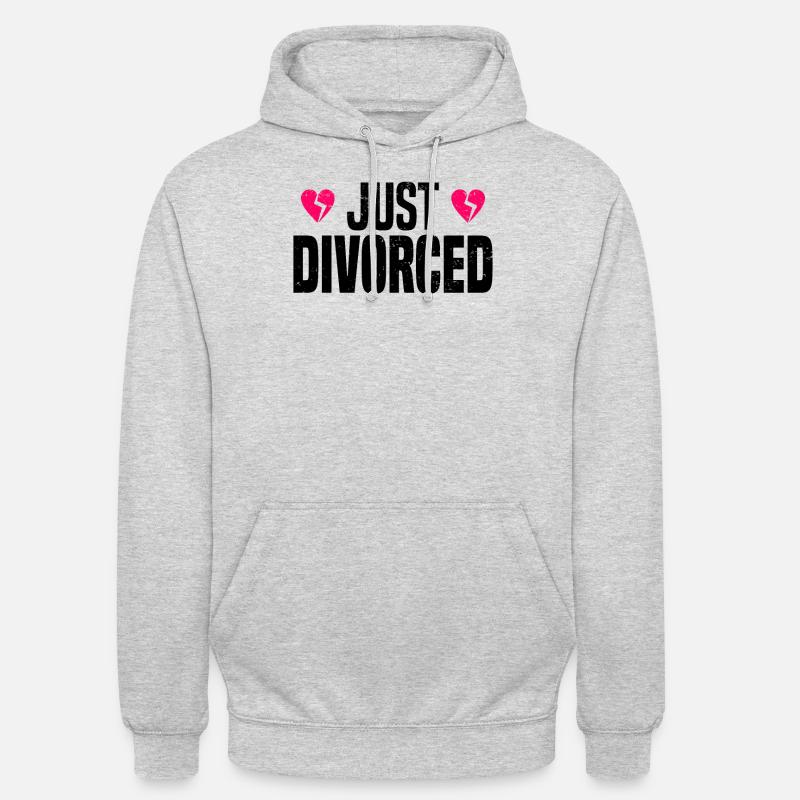 Scheidung Trennung Ehe Ex Scheidungsparty - Unisex Hoodie - Hellgrau meliert