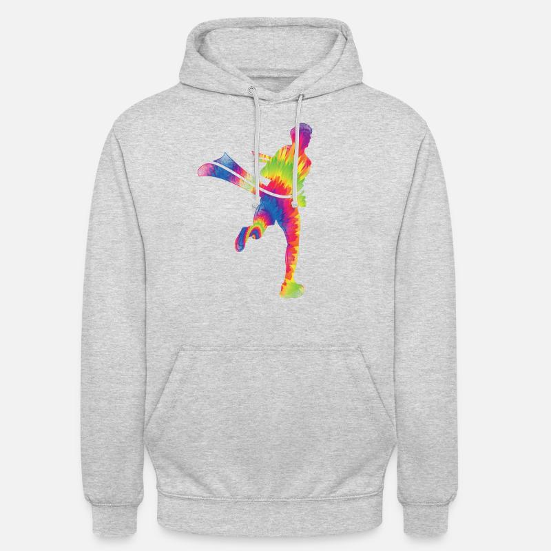 Running Runner Half Marathon Cravate - Sweat-shirt à capuche unisexe - gris clair chiné