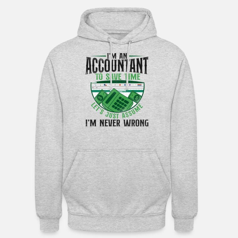 Comptable Comptable Comptable Comptabilité Sweat-shirt à capuche unisexe