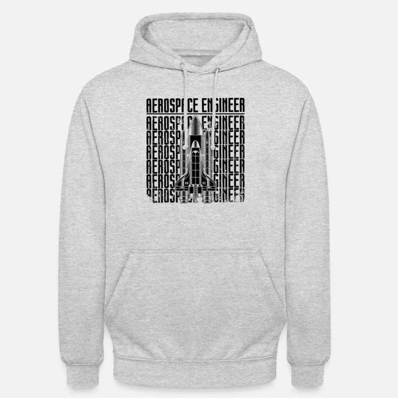 Aerospace Engineer Rocket Ship Science Space - Unisex Hoodie - light heather grey