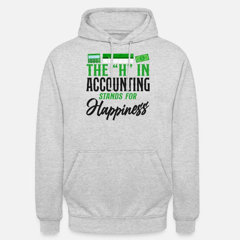 Comptable Comptable Comptable Comptabilité - Sweat-shirt à capuche unisexe - gris clair chiné