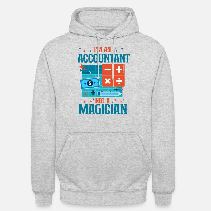 Comptable Comptable Comptable Comptabilité - Sweat-shirt à capuche unisexe - gris clair chiné