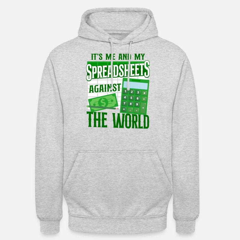 Comptable Comptable Comptable Comptabilité - Sweat-shirt à capuche unisexe - gris clair chiné