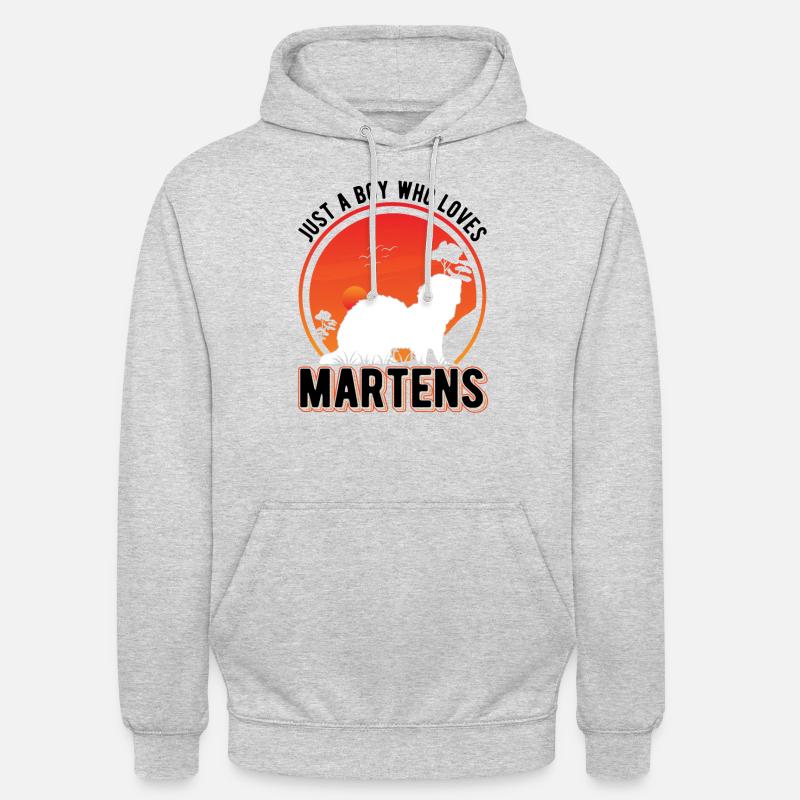 Mårunge mink grævlingetræ Mår - Hættetrøje unisex - lysegrå meleret