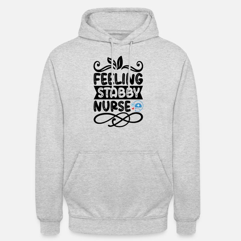 Pieksige Krankenschwester - Unisex Hoodie - Hellgrau meliert