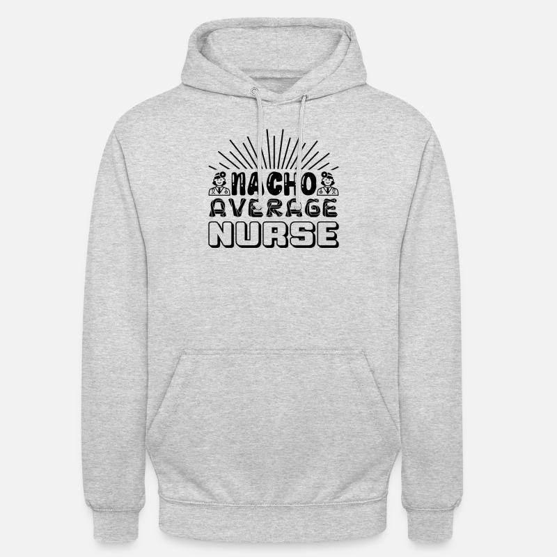 Nacho Average Krankenschwester - Unisex Hoodie - Hellgrau meliert