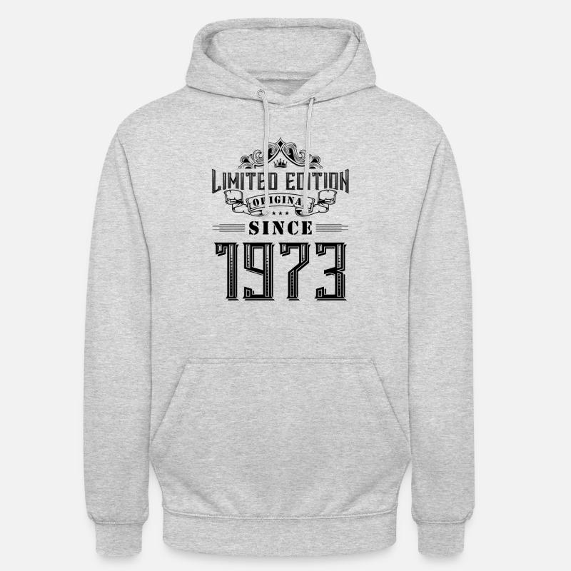 Édition limitée 1973 - Sweat-shirt à capuche unisexe - gris clair chiné