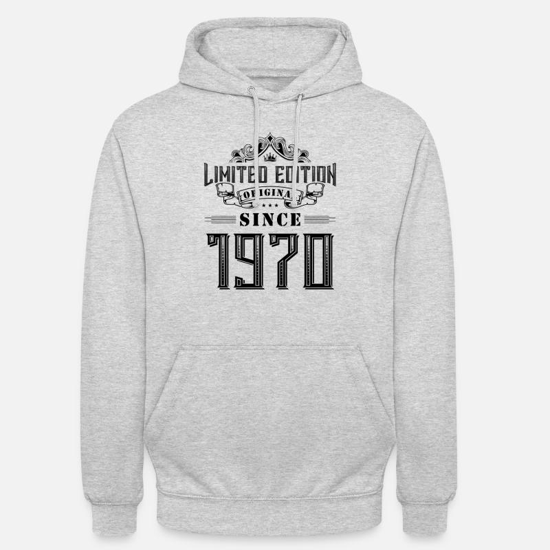 Édition limitée 1970 - Sweat-shirt à capuche unisexe - gris clair chiné