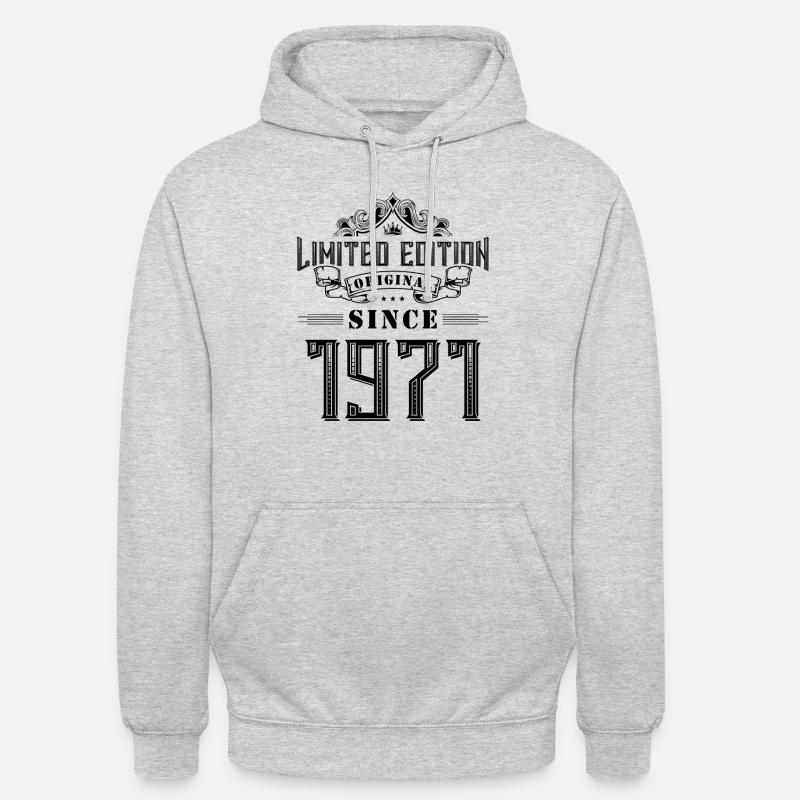 1971 Édition limitée - Sweat-shirt à capuche unisexe - gris clair chiné