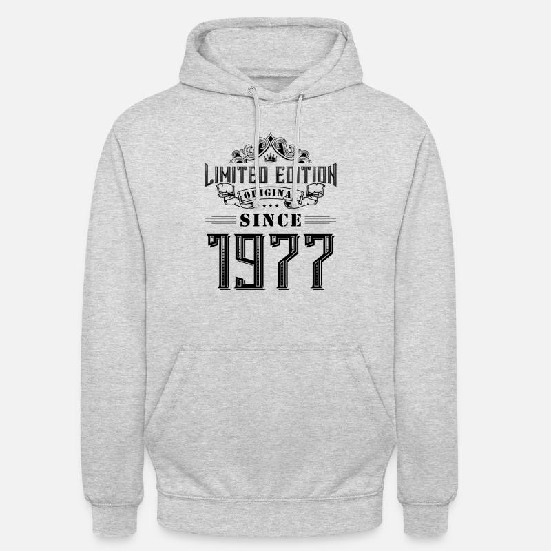 1977 Édition limitée - Sweat-shirt à capuche unisexe - gris clair chiné
