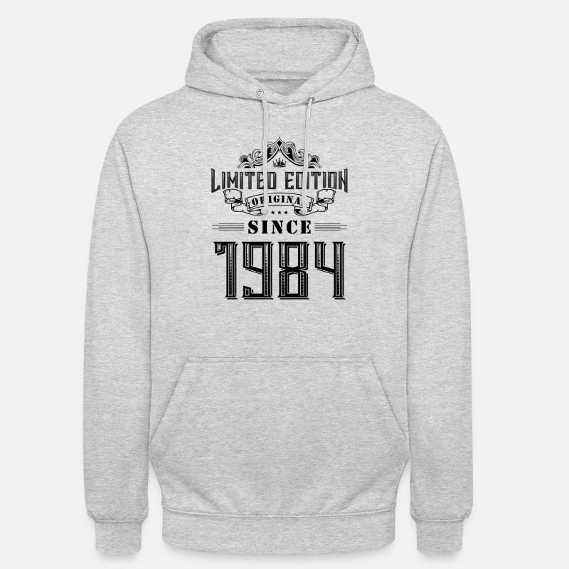 Édition limitée 1984 - Sweat-shirt à capuche unisexe - gris clair chiné