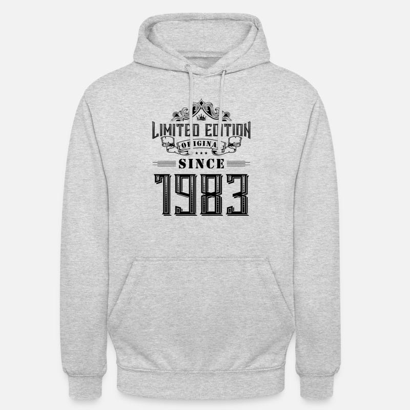 Édition limitée 1983 - Sweat-shirt à capuche unisexe - gris clair chiné