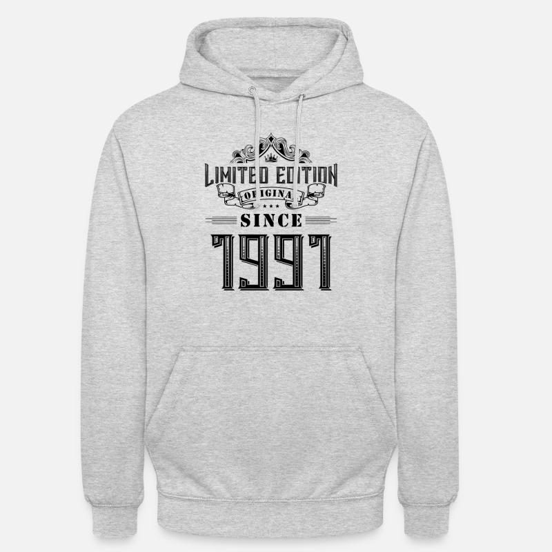 Édition limitée 1991 - Sweat-shirt à capuche unisexe - gris clair chiné
