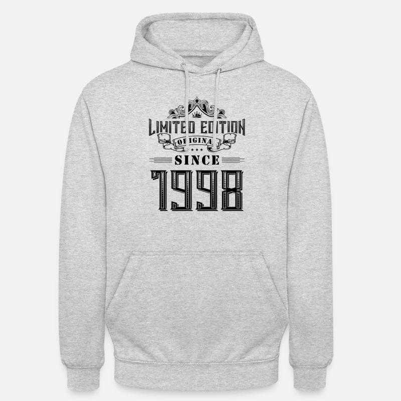 Édition limitée 1998 - Sweat-shirt à capuche unisexe - gris clair chiné