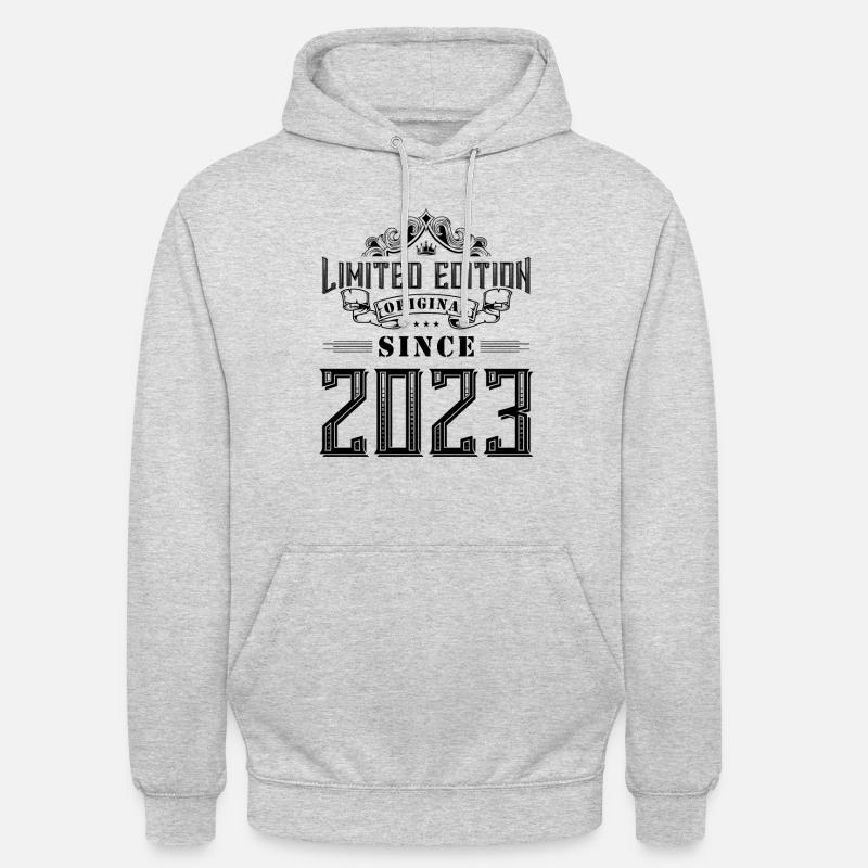 Édition limitée 2023 - Sweat-shirt à capuche unisexe - gris clair chiné