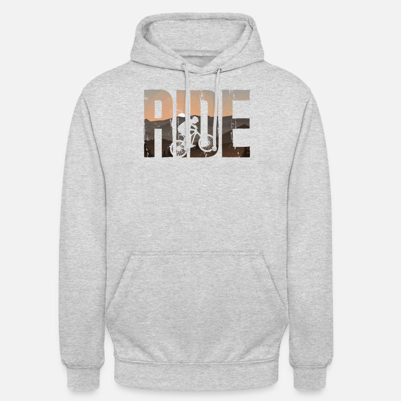 Enduro VTT VTT Équitation - Sweat-shirt à capuche unisexe - gris clair chiné