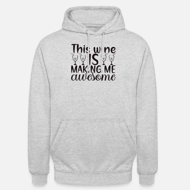 This wine makes me great - Unisex Hoodie - light heather grey