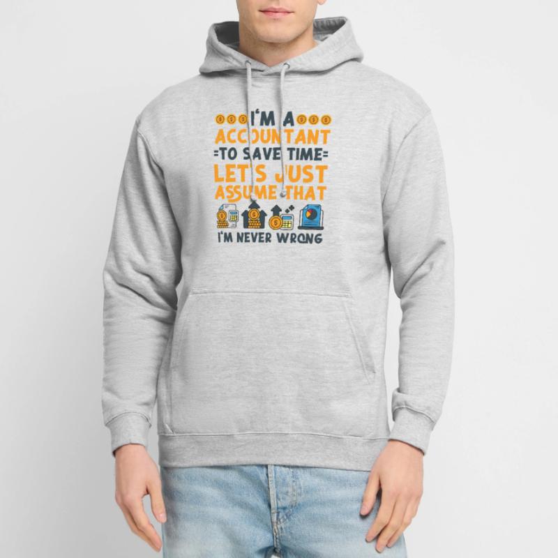 Comptable Comptable Comptable Sweat-shirt à capuche unisexe