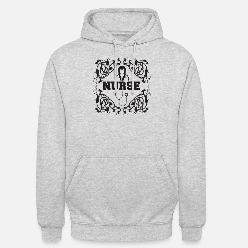 Krankenschwester - Unisex Hoodie - Hellgrau meliert