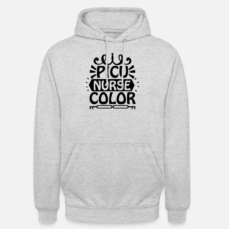 Infirmière Picu - Sweat-shirt à capuche unisexe - gris clair chiné