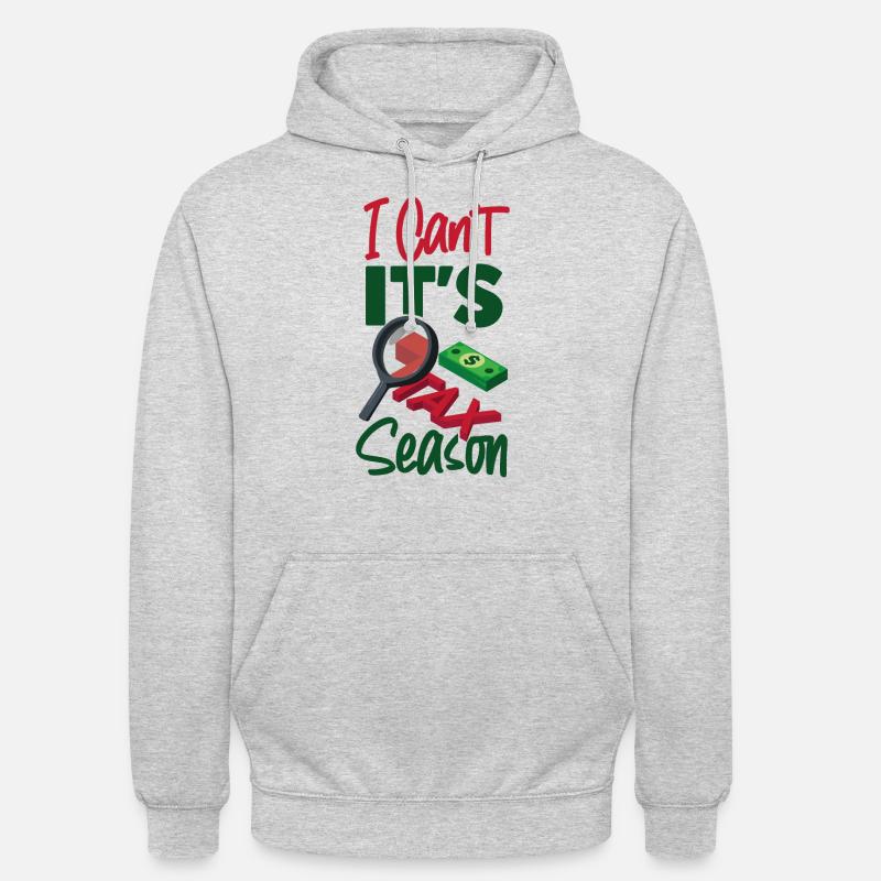 Comptable Comptable Comptable - Sweat-shirt à capuche unisexe - gris clair chiné