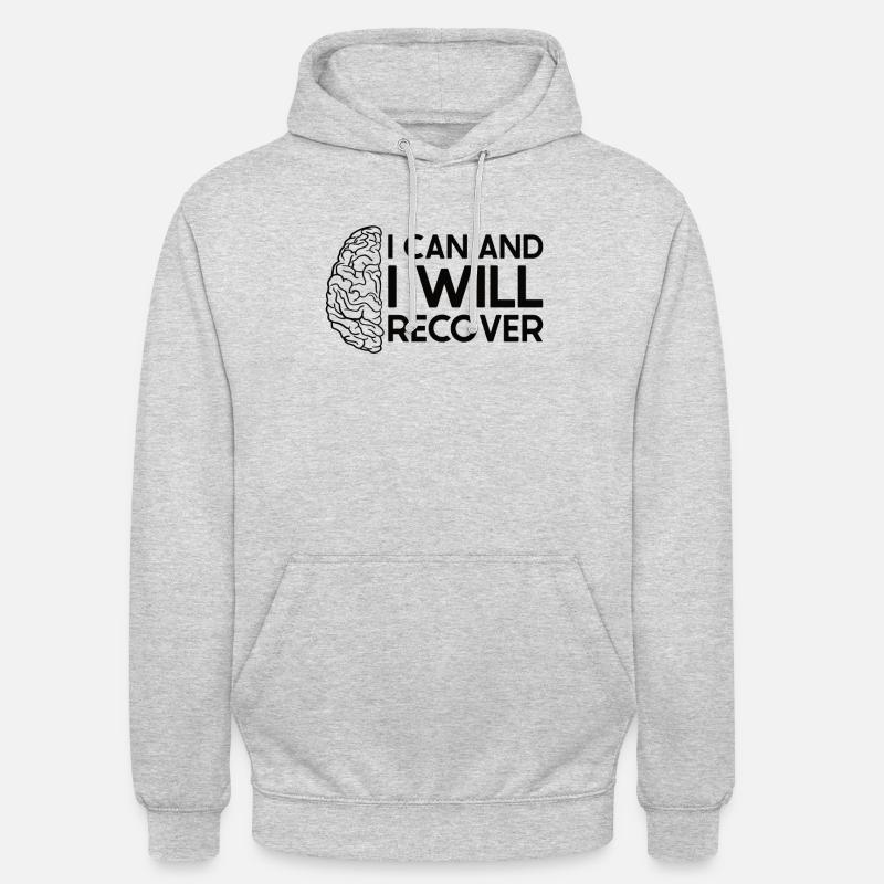 Schlaganfall Survivor Schlaganfall Bewusstsein - Unisex Hoodie - Hellgrau meliert