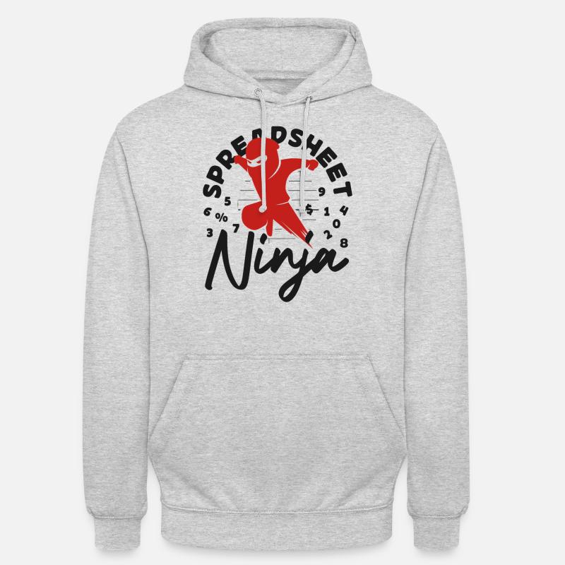 Comptable Comptable Comptable - Sweat-shirt à capuche unisexe - gris clair chiné