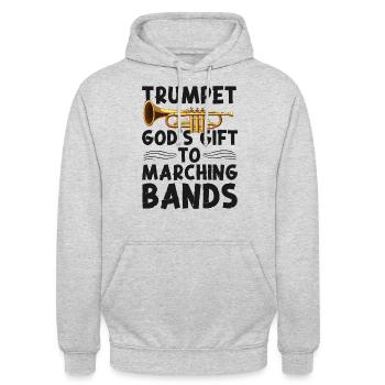 Trumpet Player Marching Band - Unisex Hoodie - Hellgrau meliert - Vorne - Alina (178cm) & Michal (187cm)