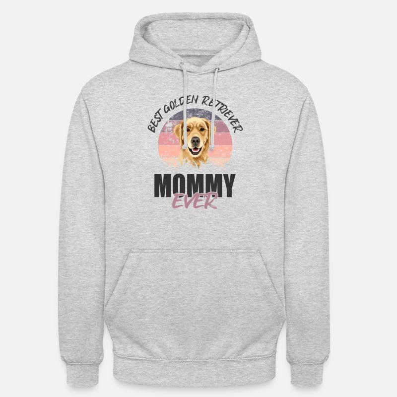Golden Retrievers - Sweat-shirt à capuche unisexe - gris clair chiné