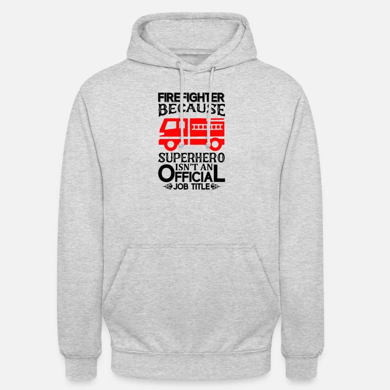 Pompiers Pompier pompier Extincteur - Sweat-shirt à capuche unisexe - gris clair chiné