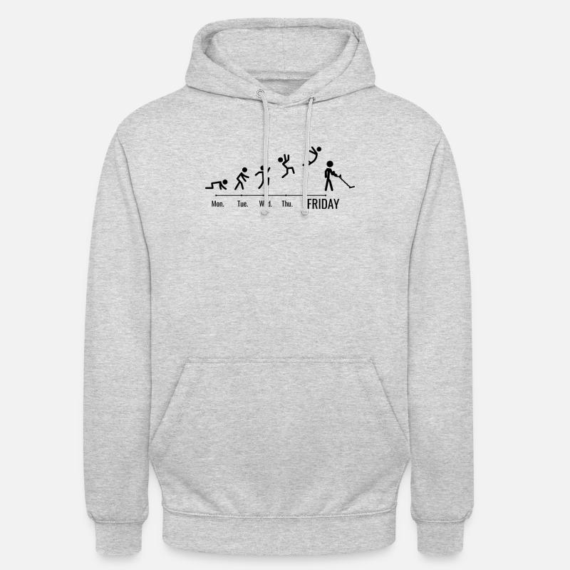 Détecteurs Sondler sonde week-end - Sweat-shirt à capuche unisexe - gris clair chiné