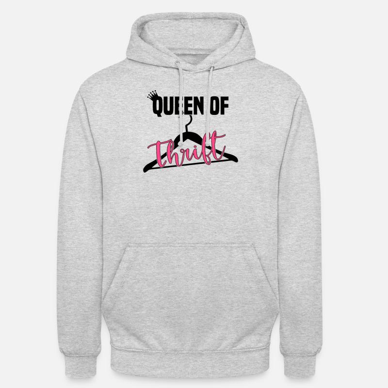 Secondhandladen Secondhand Öko Hipster Gebraucht - Unisex Hoodie - Hellgrau meliert