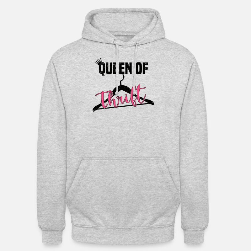Secondhandladen Secondhand Öko Hipster Gebraucht - Unisex Hoodie - Hellgrau meliert