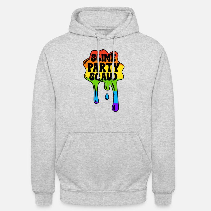Slime Rainbow Magic Drop Splash - Sweat-shirt à capuche unisexe - gris clair chiné