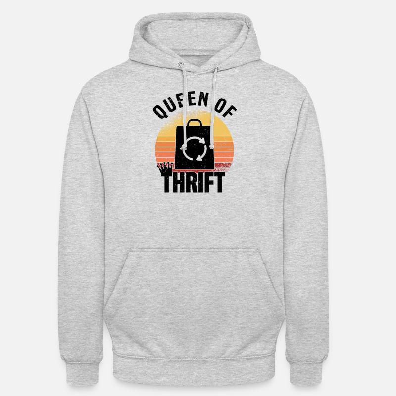 Secondhandladen Secondhand Öko Hipster Gebraucht - Unisex Hoodie - Hellgrau meliert